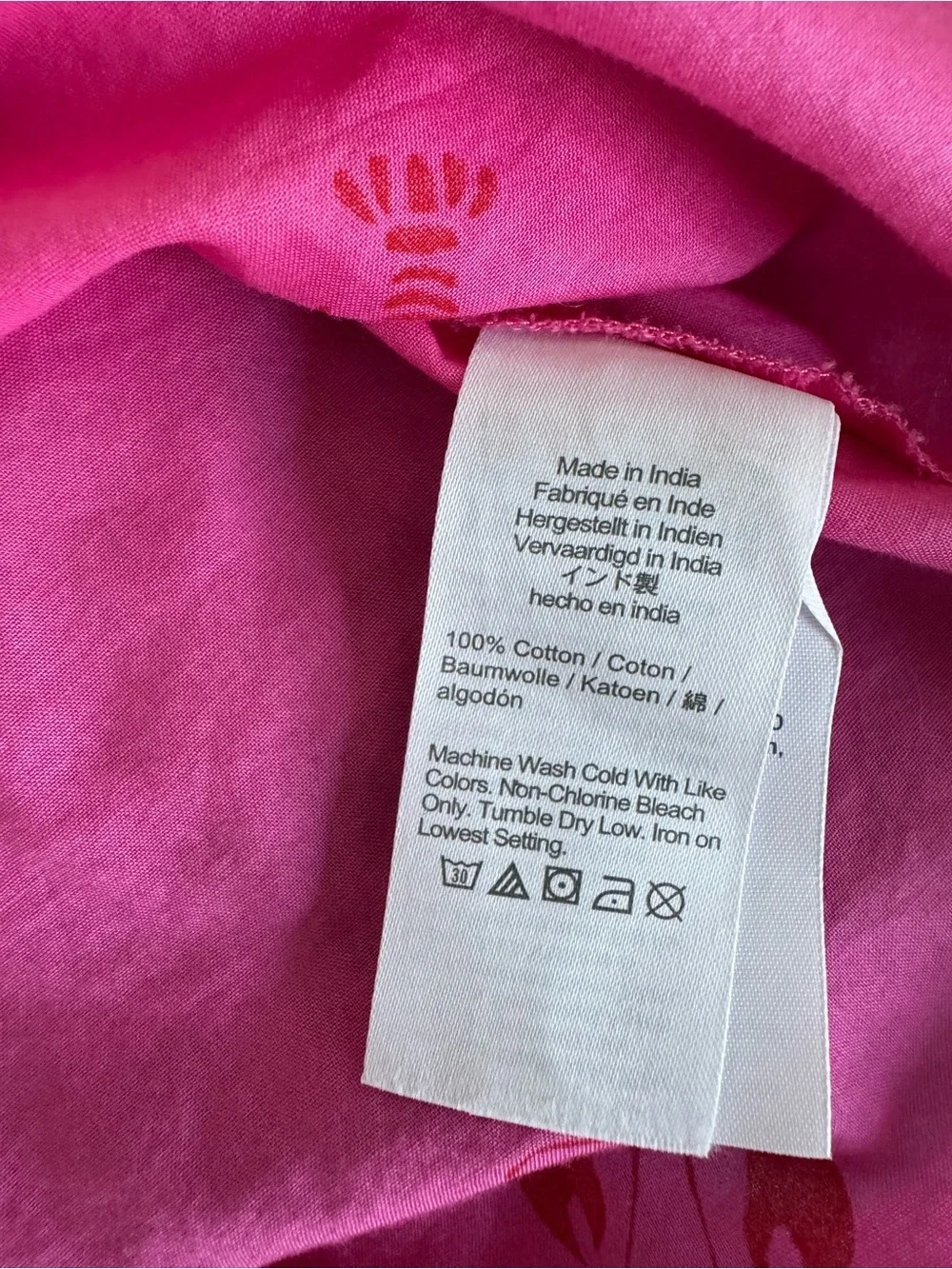 J.Crew Factory Pink Lobster Print Ruffle Front Button Down Tank Top XXL